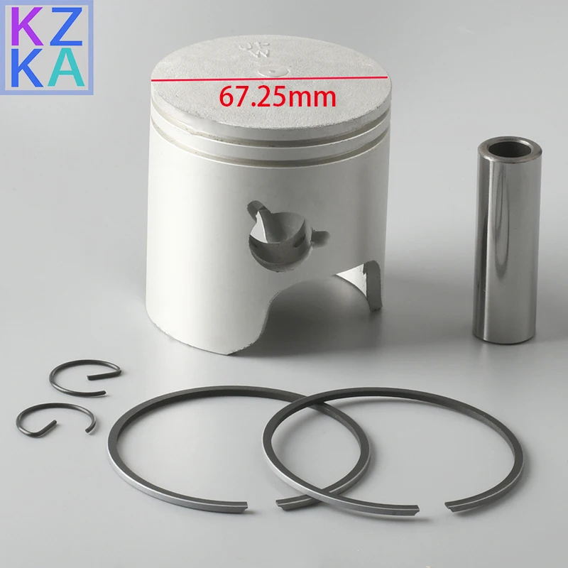 6H4-11635-01-00 Piston set (0.25Mm O/s) for Yamaha outboard 2 stroke 25HP 40HP 50HP 6H4-11635 6H4-11635-01 Boat Engine