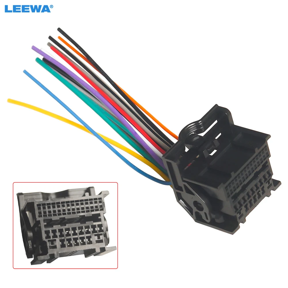 

LEEWA Car Stereo Audio Wiring Harness Adapter For Chevrolet Cruze Malibu Aveo ISO Radio CD/DVD Installation Cable #CA6077