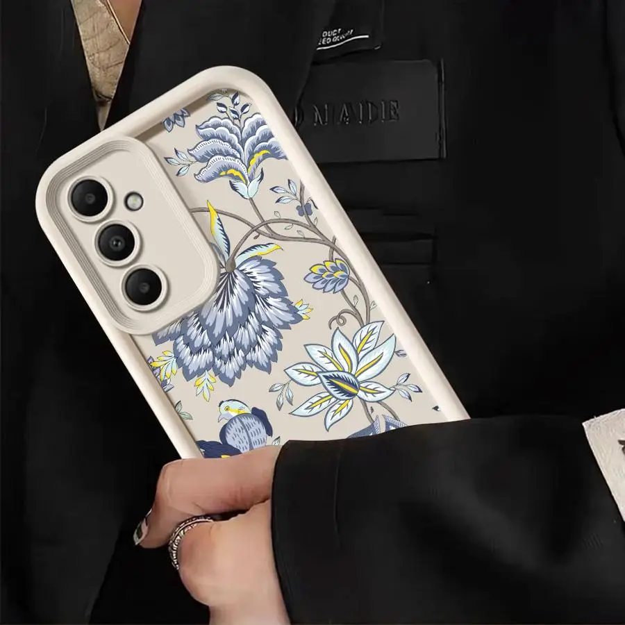 Etui na telefon Cartoon Sunflower do Samsung Galaxy A51 A15 A25 A53 A55 A52s A52 A54 A72 A35 Soft Shell A71 A73