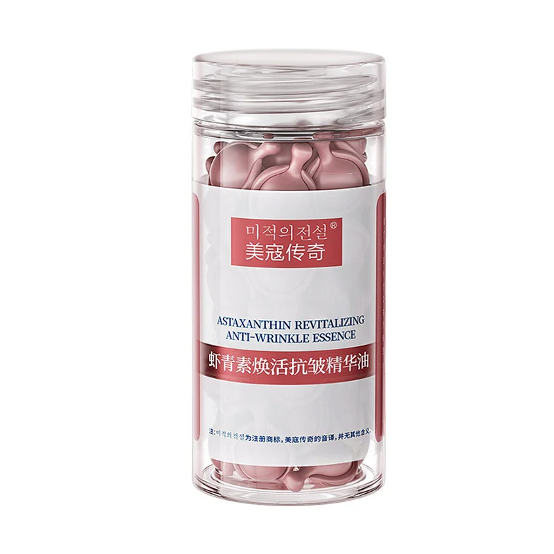 Astaxanthin Extract Revitalize Nourishing Visible Results Effective Fast Absorption Boosts Collagen Production Capsule