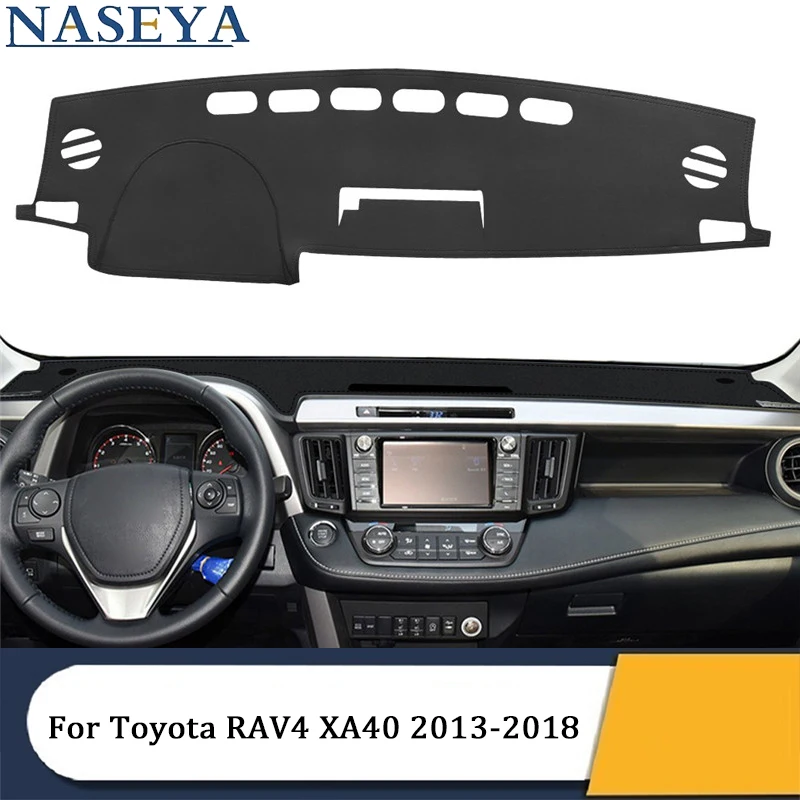 

LHD Car Dashboard Cover Avoid Light Mats For Toyota RAV4 XA40 2013 2014 2015 2016 2017 2018 Sun Shade Carpets Non-slip Mat