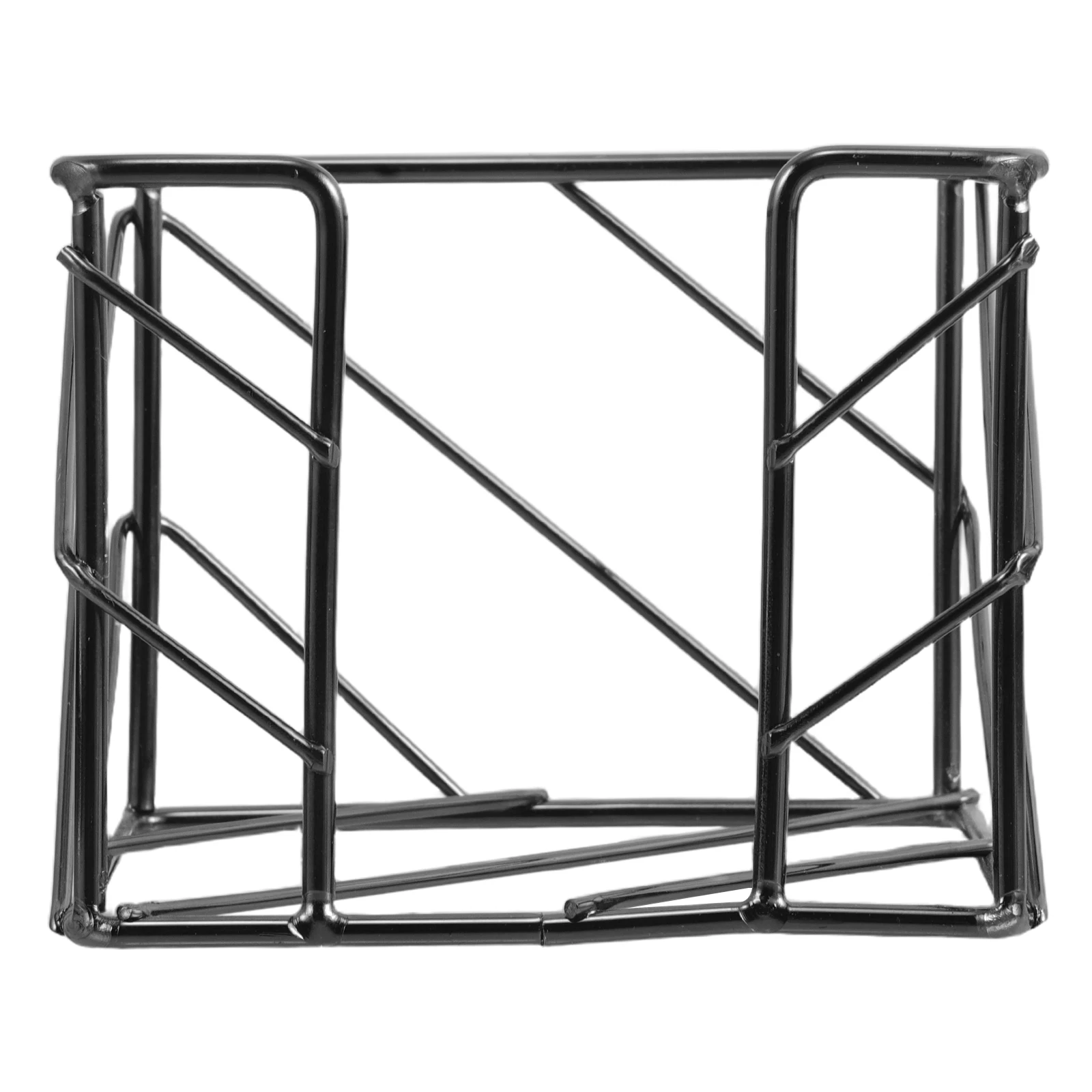 

Storage Rack Iron Square Post Organizer Black Wire Cube Memo Note Holder Dorm Desk Memorandum