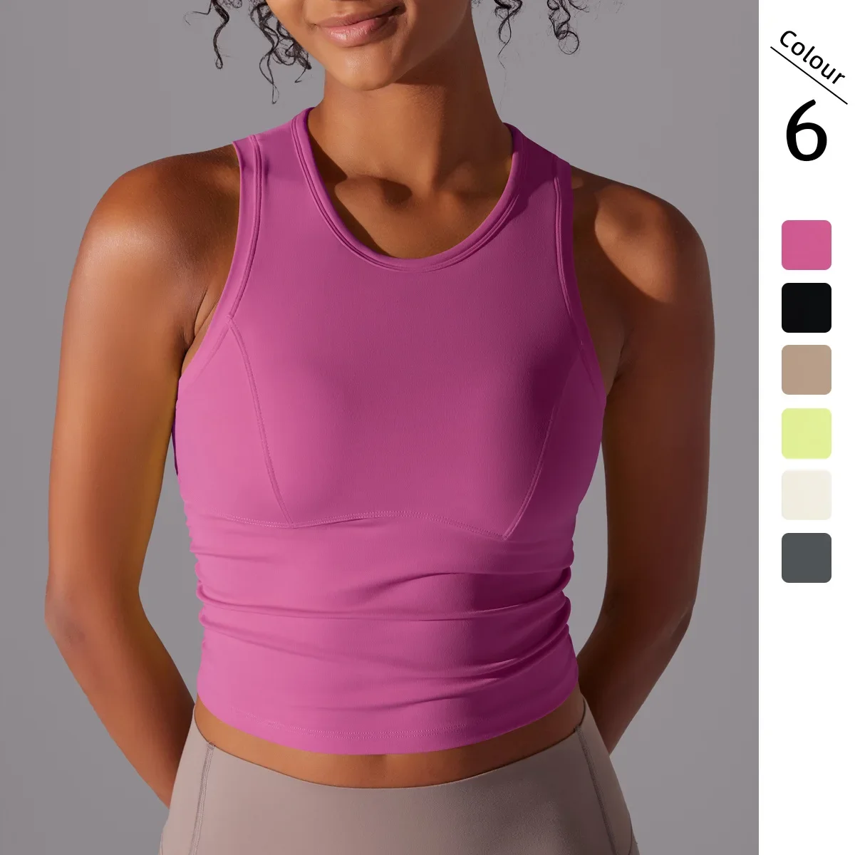 

Women's Breathable Sports Bra Sweat-Absorbent Shockproof Thickened Gym Running Fitness Double Layer Seamless Yoga Sports Casual