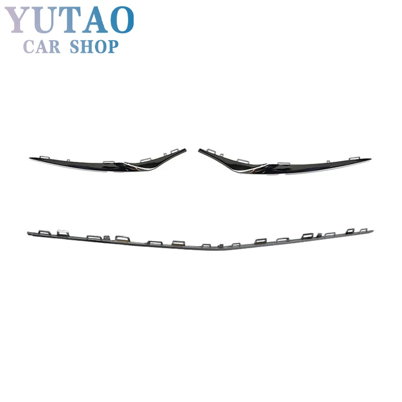 

Front Spoiler Splitters Deflector Chrome Plating Bumper Lip For Mercedes Benz CLA W117 C117 1178854900 1178855000 1178855100
