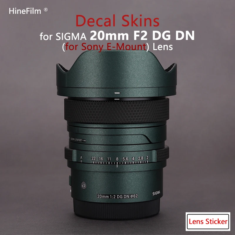 

Наклейка для объектива Sigma 20 F2 FE, защитная пленка для Sony 20 мм F2 DG DN, виниловая пленка 3M