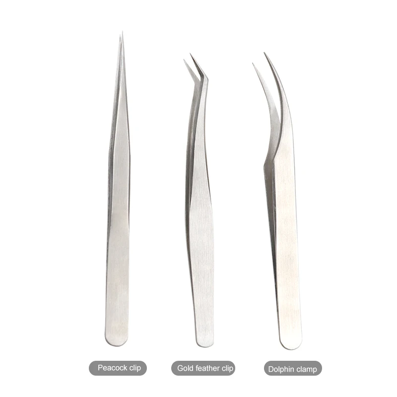 Pinzas de bricolaje cubierta protectora, herramienta de injerto de pestañas, portátil, antiestática, codo fino puntiagudo, soldadura Industrial