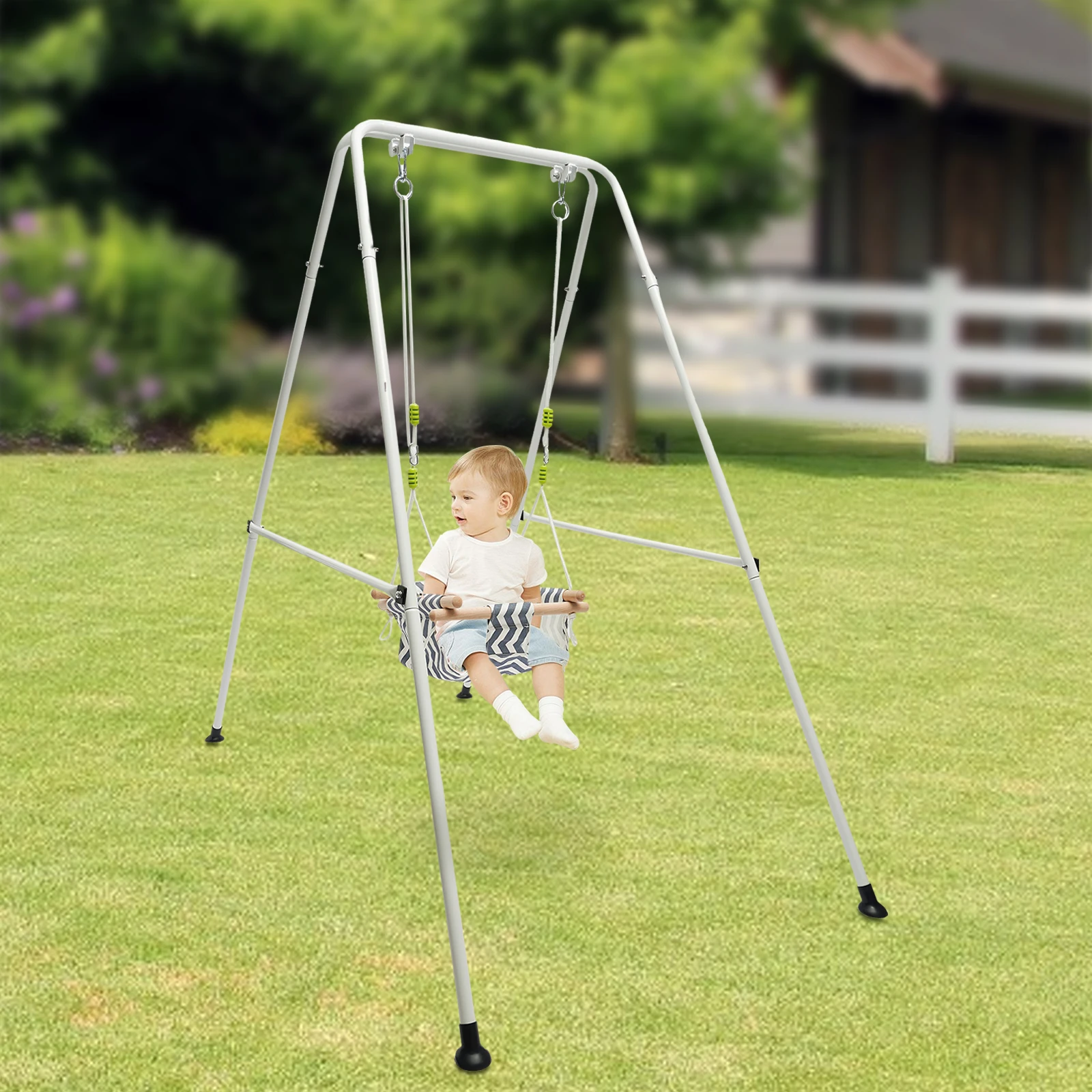 Baby Outdoor Suspension Swing Parent-child Interaction Solid Indoor Swing Game Cotton Pad Children Furniture