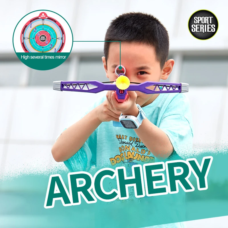 Automatic Crossbow Guns Children Shooting Sports Bow And Arrow Toys Outdoor Games Parent-Child Interaction Shooting Sports