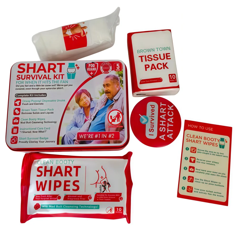 

"Survival Kit" prank toy, funny gift. Suitable for birthdays, April Fool's Day, etc., creates a relaxed atmosphere.