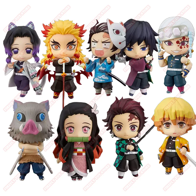

Demon Slayer Animation Comics Peripheral Toys Tanjirou Nezuko Zenitsu Giyuu Anime Action Movable Model Figures Collection NTR