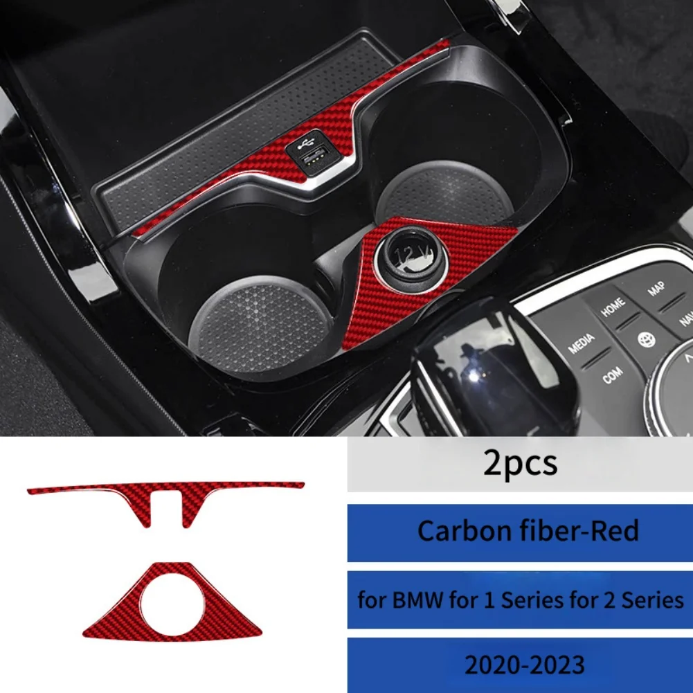 Water Cup Holder Cover Trim Sticker Engineered for Exact Fit on For BMW For 1 Series F40 and 2 Series 2020-2023 Dashboards