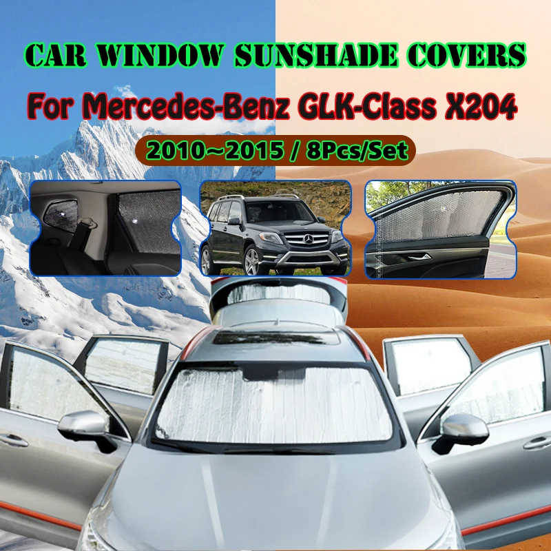 

Car Full Coverage Sunshade For Mercedes Benz GLK Class X204 2010~2015 Anti-UV Sunscreen Window Sunshade Cover Auto Accessories