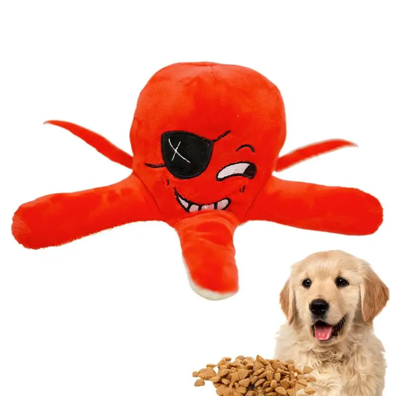 Squeaky Toys For Dogs Dog Chew Toy Puzzle Game Soft Squeaker Octopus Starfish Dog Puzzle Toy Plush Toys Pet Toys Interactive Dog