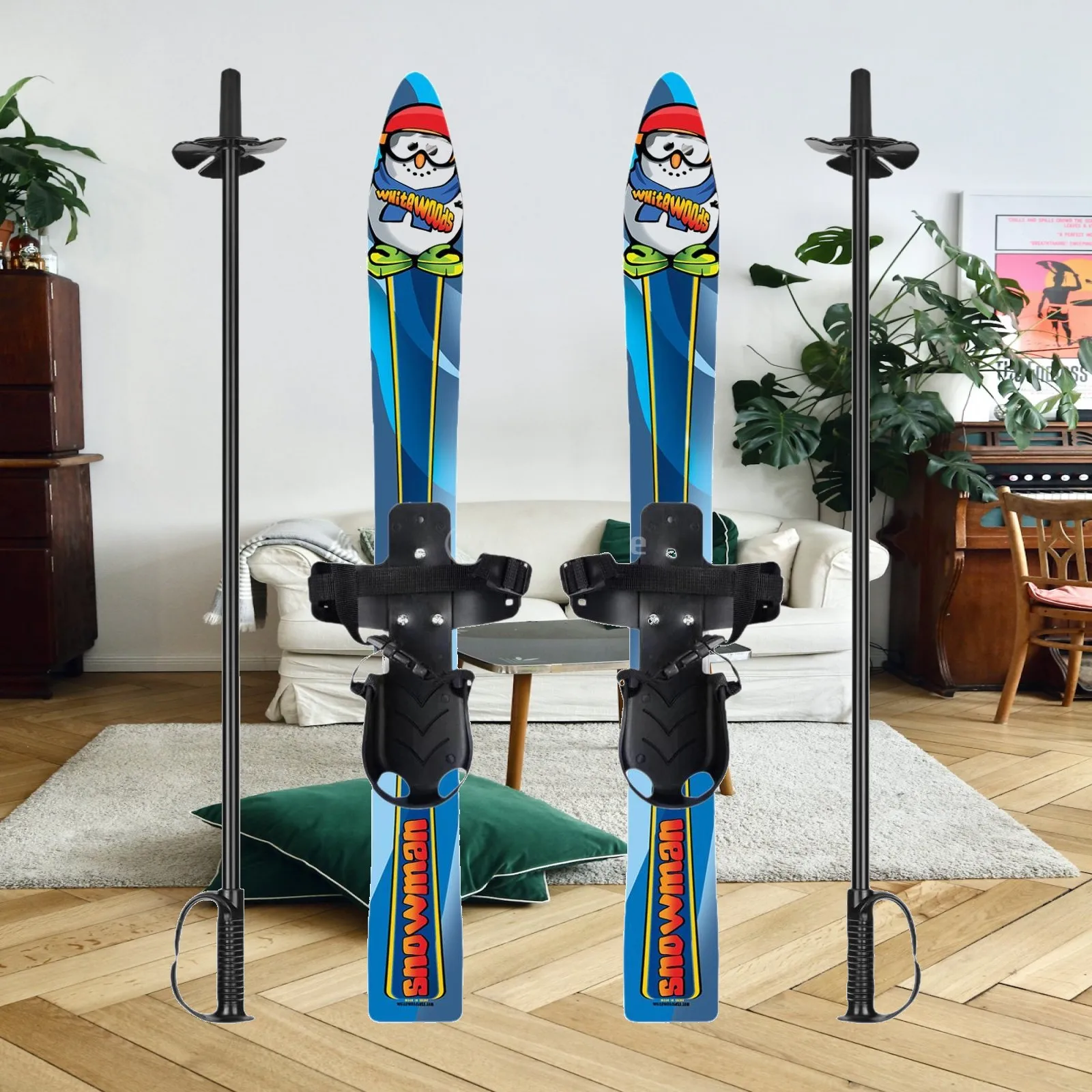 kids-snowblades-skiboards-adjustable-with-bindings-short-skis-with-poles-snowboard-shoes-for-outdoor-recreation
