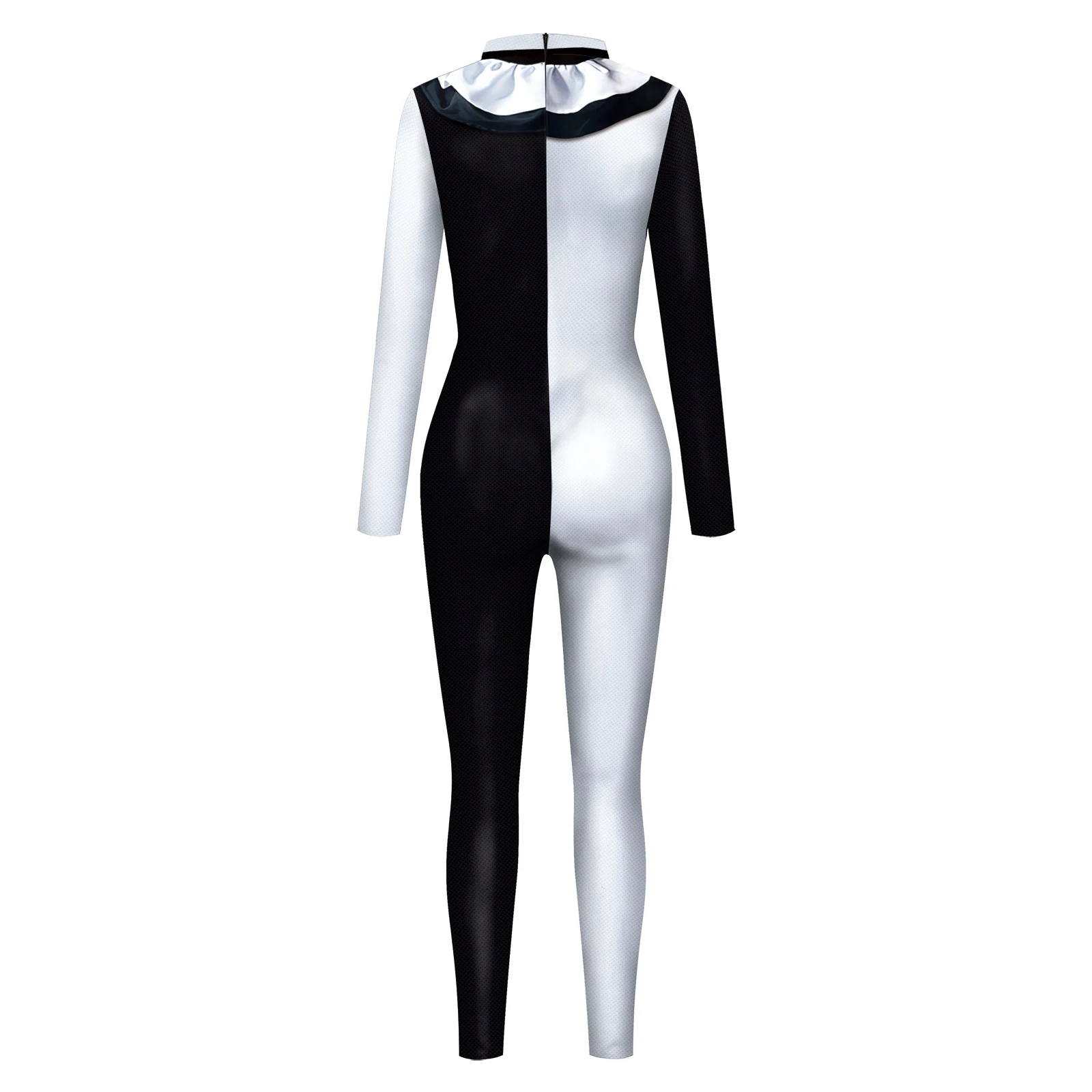 Costume de Clown Effrayant Terrificateur d'Halloween pour Femme, Combinaisons Imprimées en 3D, Costume de Batterie Zentai Unisexe, Vêtements pour Adultes