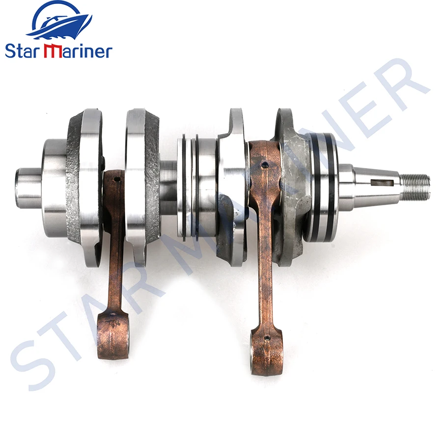 66T-11400 66T-11400-00 Crankshaft Assy For Yamaha Outboard Motor 2 Stroke 40HP 40X 66T-11400-01 Boat motor