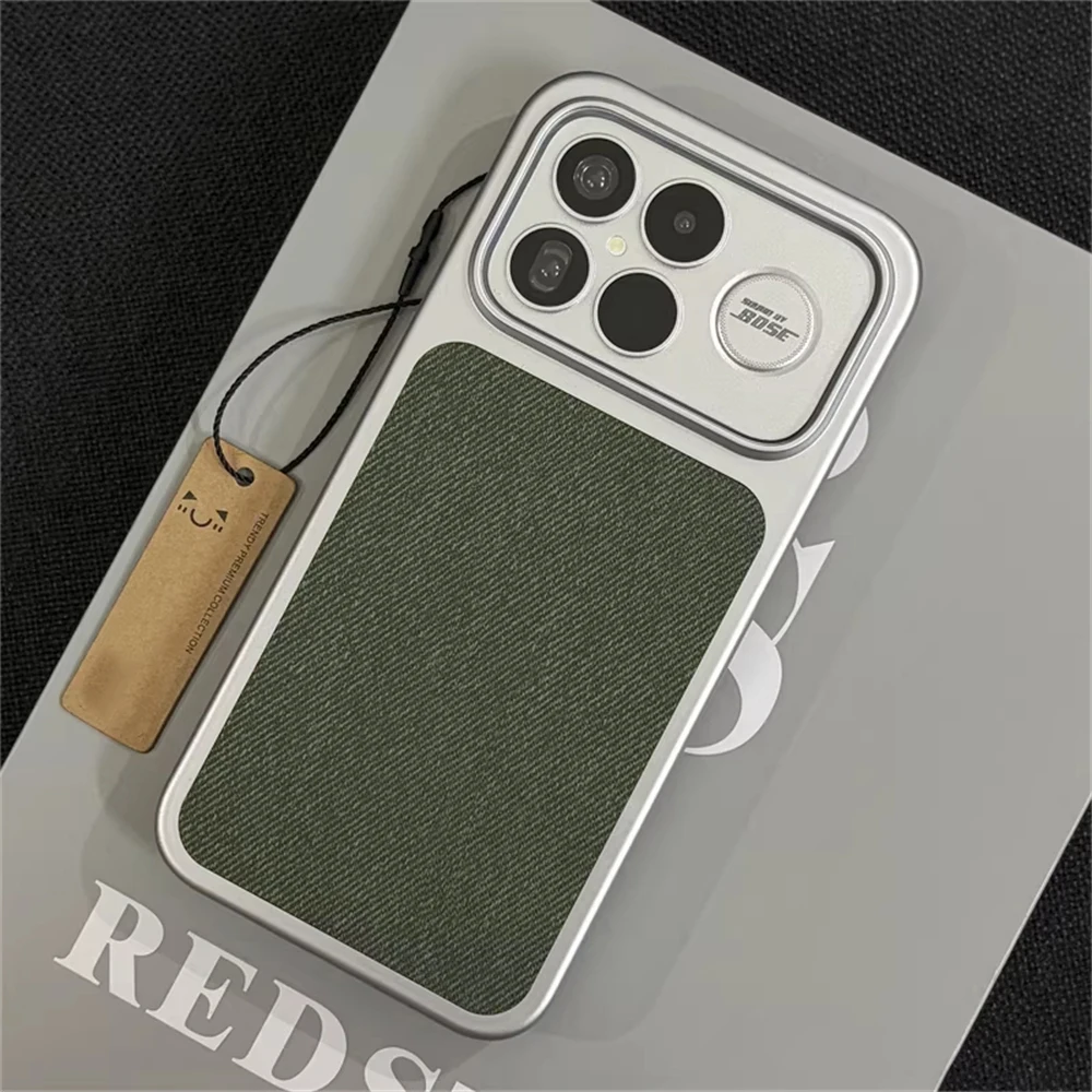 Modische Schutzhülle aus Leinenfaser mit magnetischer Hartschale für Xiaomi Mi 17 Pro Max POCO F9 F8 Ultra, kabelloses Laden, schlanke Hartschale – Detail 12