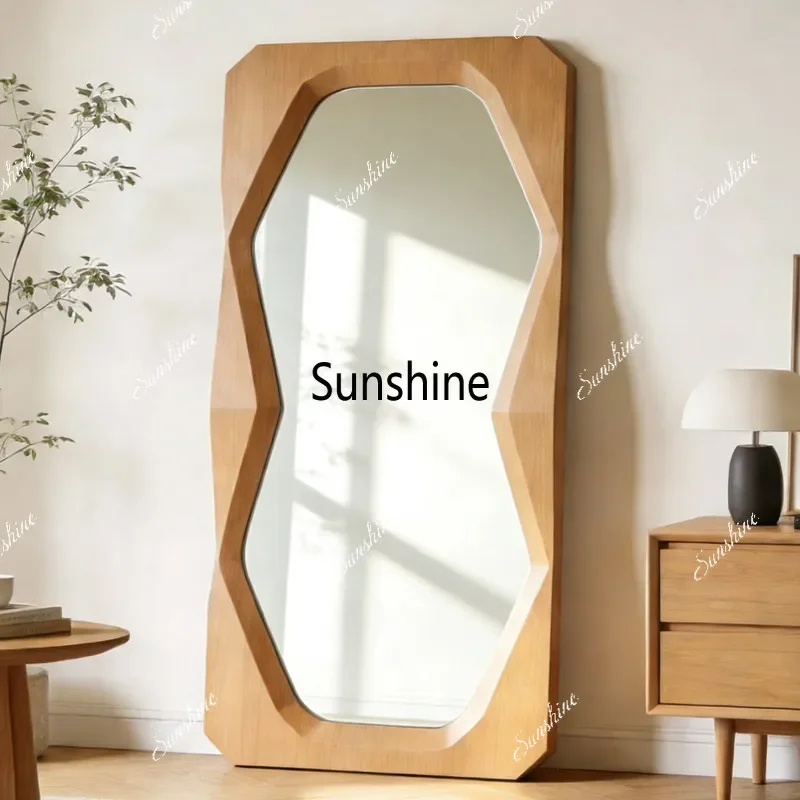 Vintage full-length mirror bedroom against the wall clothing store fitting mirrorTJ