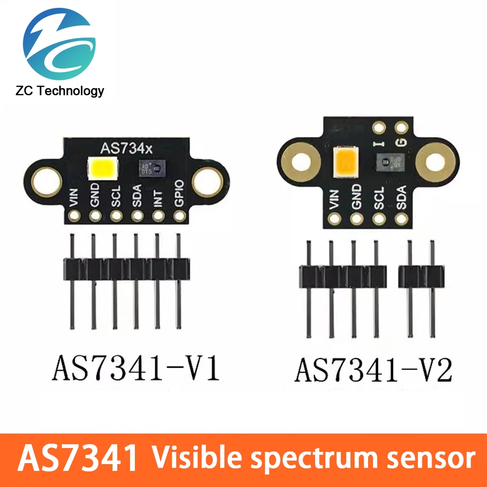 GY-AS7341 visible spectrum high precision recognition sensor module color temperature illuminance color measurement detection