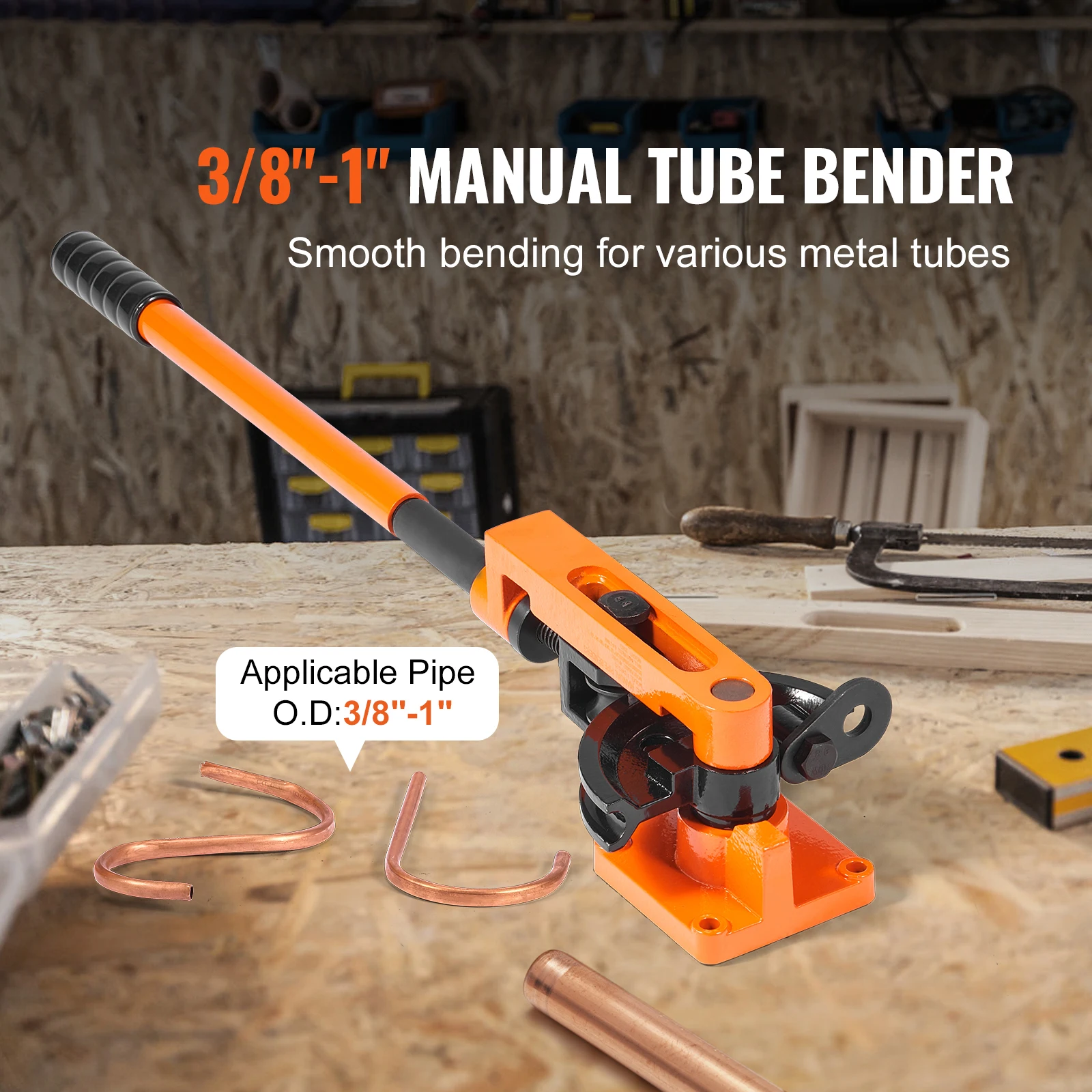 SucceBuy 手動パイプベンダー 7 曲げダイス多機能鋼銅管曲げ機レバーヘビーデューティチューブベンダーツール