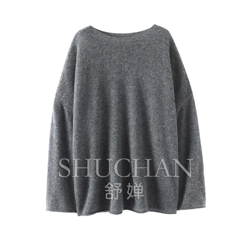 New Warm Pullover 120g Crew Neck 100% Pure Cashmere Sweater Women's Loose Air-conditioned House Blouse