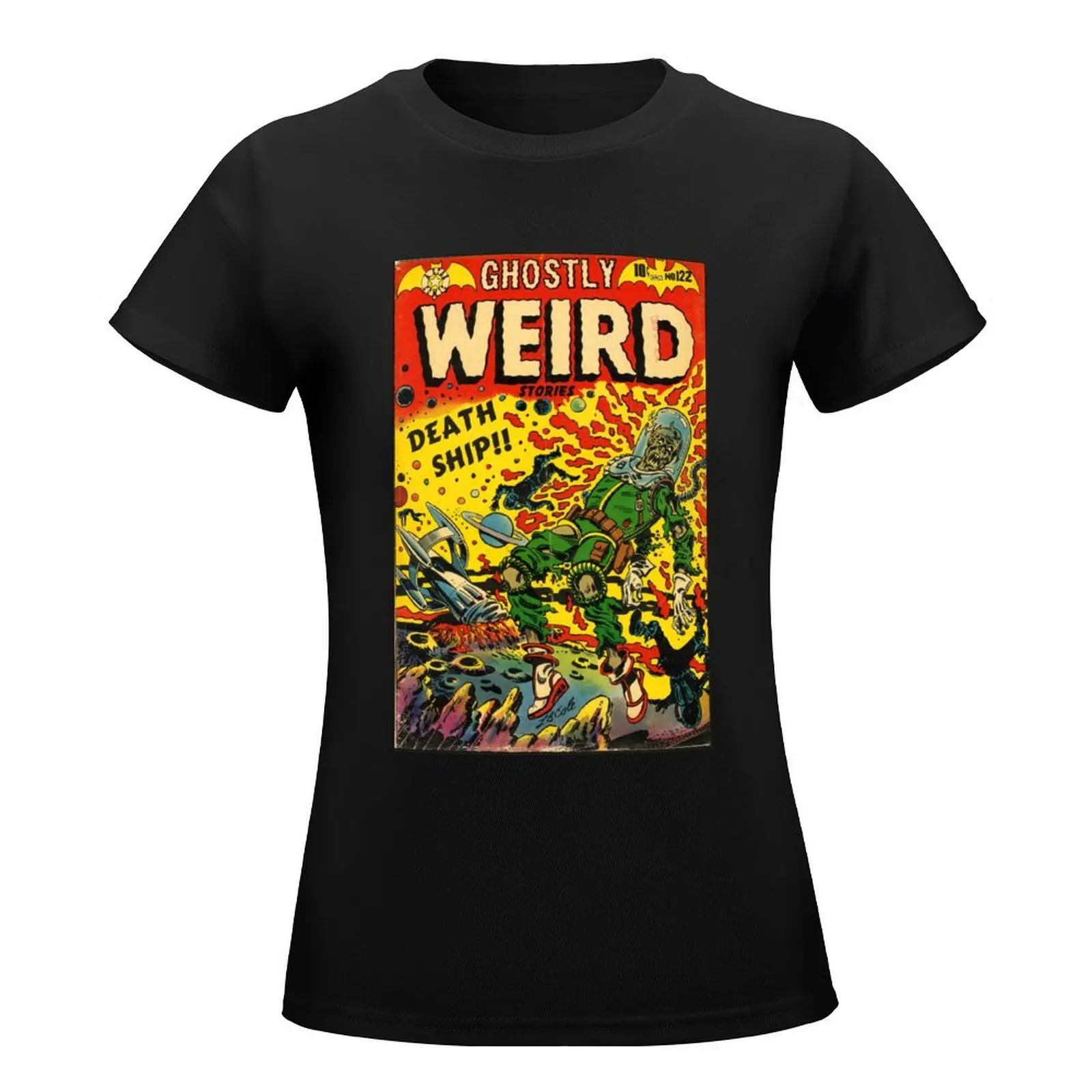 Weird Stories #122 Retro Comic Book Cover Art T-Shirt animal print shirt for girls korean fashion Women's t-shirt