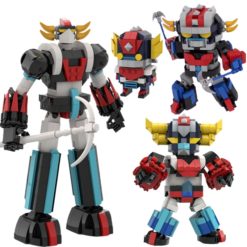 Building Block Model Children's Educational Assembly Toy Gift Decoration MOC Creative Animation Action Robot Warrior Combination