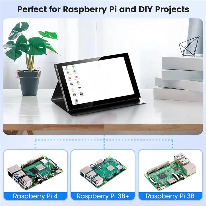New!!7 Inch IPS Mini -Compatible Universal Touch Screen With Case For Raspberry Pi 5 4 Windows PC Display Game Console