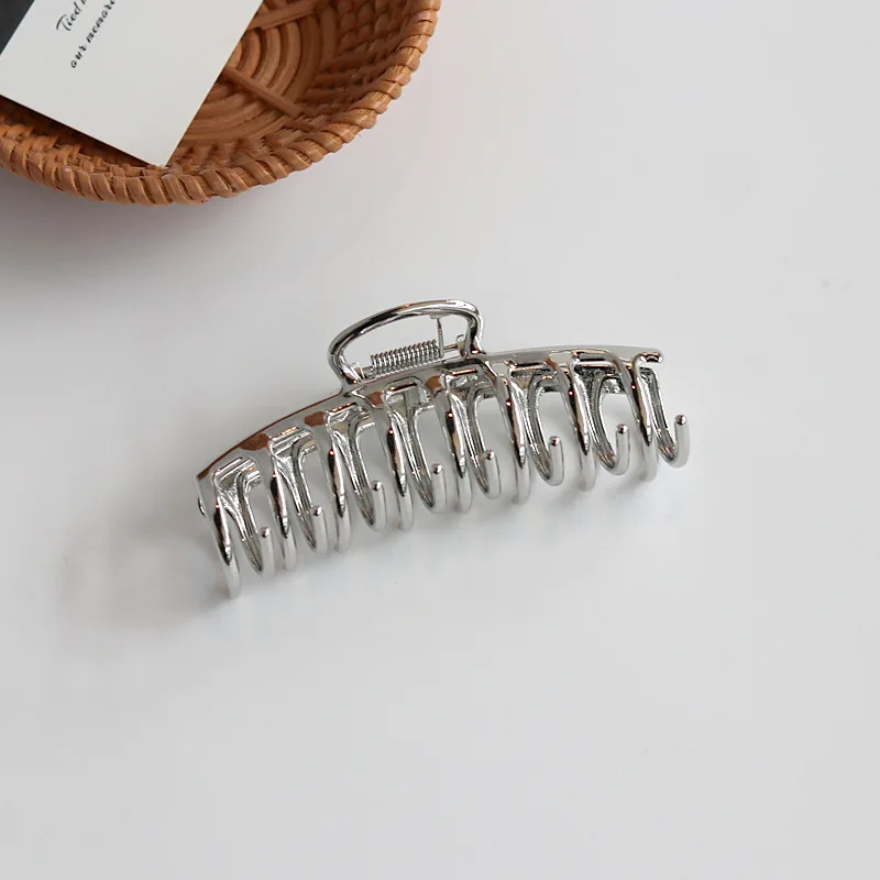 1 pezzo francese retrò europeo e americano in metallo grande clip di squalo clip di capelli temperamento, impostato da agarrare