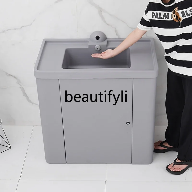 

A4567Silicone soft bag wash basin anti-collision bathroom cabinet indwelling room washbasin washbasin basin