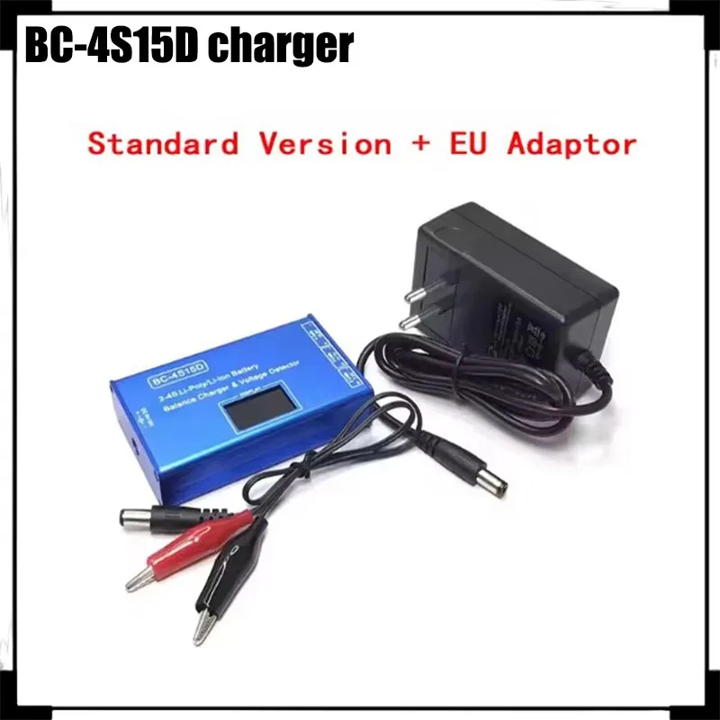 BC-4S15D Battery Lithium Lipo Balance Charger Voltage Detector LCD Digital Display Balance Charger with Adapter for RC Battery