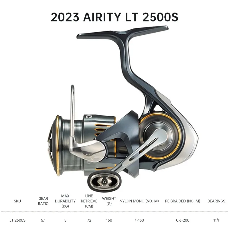 2023 DAIWA AIRITY LT/PC LT Spinning Fishing Reels 2000S-P 2000S-H