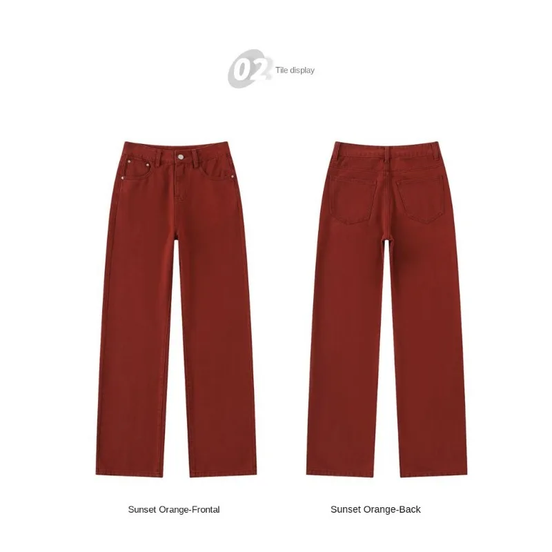 ハイウエストスリムカジュアルジーンズ女性用デニムパンツリラックスフィット快適ストレッチ生地女性のジーンズジーンズy2kジーンズ