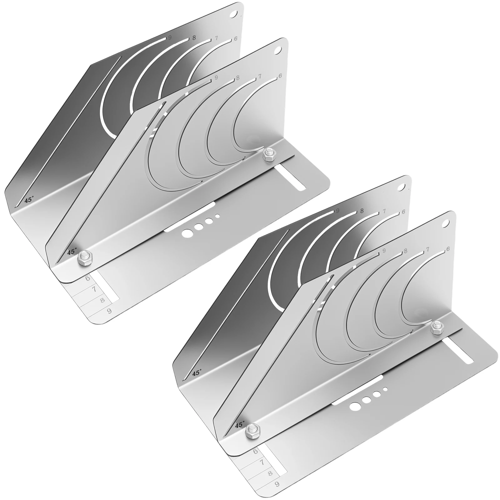 

Angle & Arc Marking Tool Adjustable Linear Arc Dual-Purpose Scriber Pipe Cutting Measuring Tool for Metalworking Cutting Guide