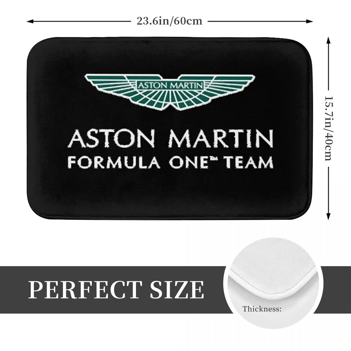 Aston Martin F1 Non-slip Doormat Floor Mat Water oil proof Carpet Rug for Kitchen Entrance Home Bathroom Living room Footpad Mat