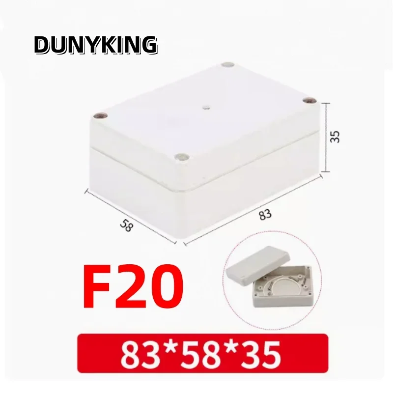 F-type ABS new material Ip67 waterproof junction box Plastic housing Ip67 Outdoor electronic safe monitor power button box image 6