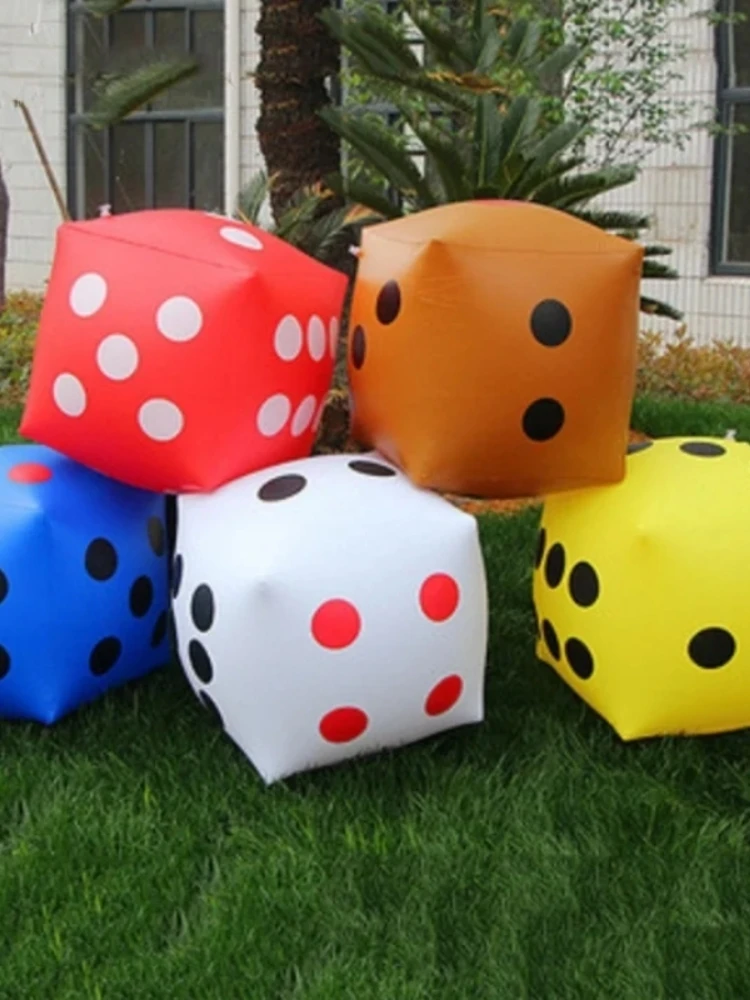 Interessante aufblasbare Ballonwürfel, aufblasbarer Würfel, große Würfel, Spielzeug, Party-Aktivitäten, Zubehör für Sport und Spiel im Innen- und Außenbereich – Detail 3