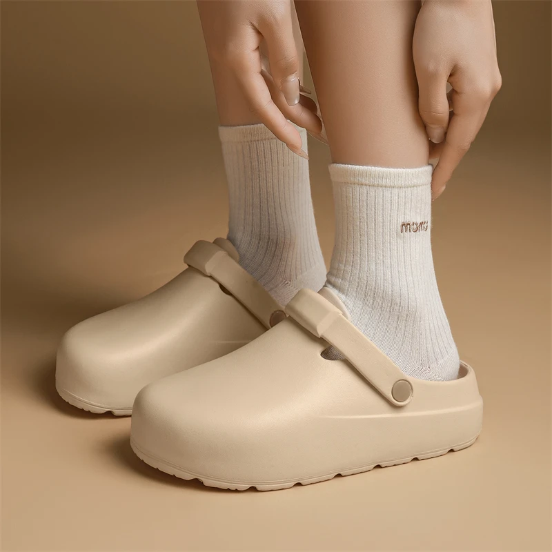 Sandalen Damen 2025, Sommer, neue Baotou-Hausschuhe, rutschfeste, leichte Strandschuhe – Detail 21