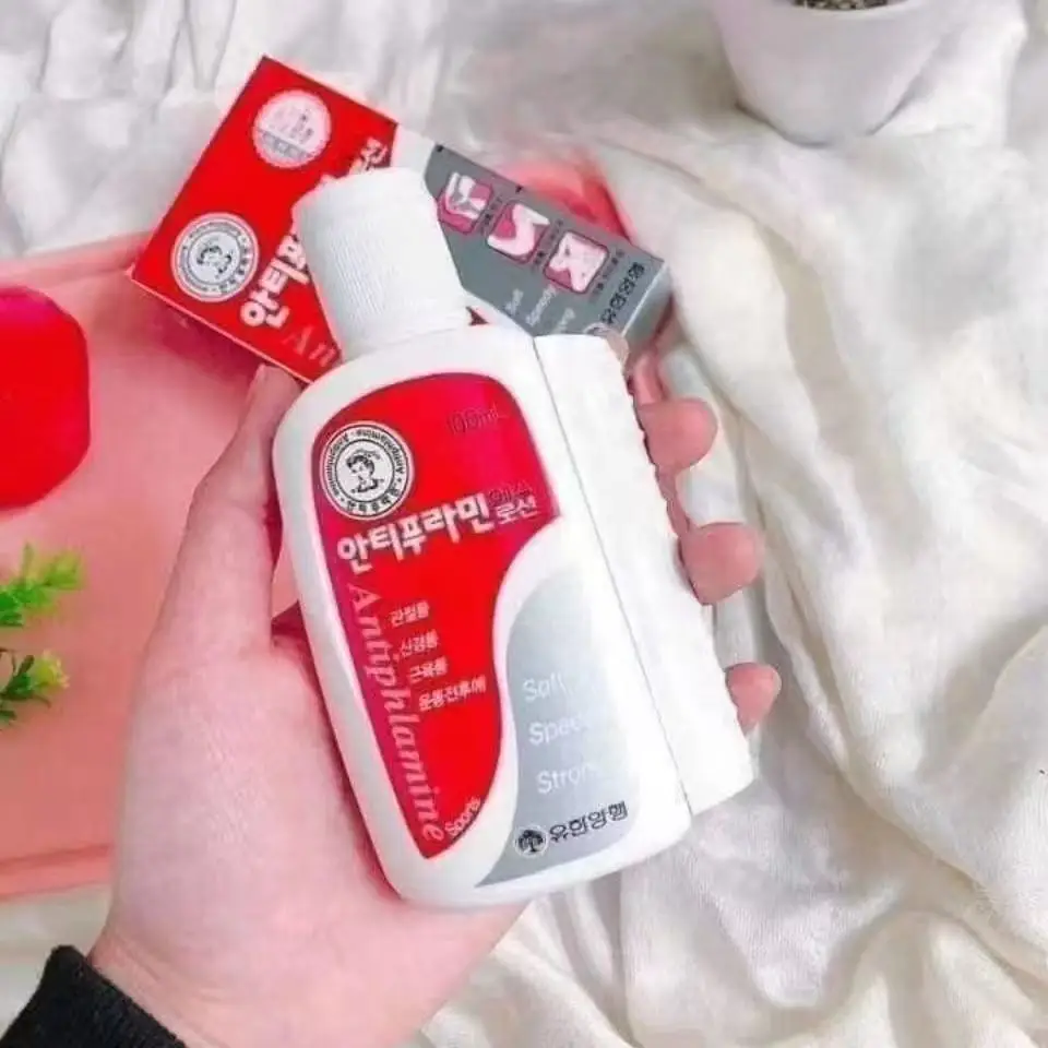 Koreanisches Produkt Mentholatum Manshu Leun Flüssigkeitssalbe für Verstauchungen, Prellungen, Muskeln, Nerven und Gelenkschmerzen, 100 ml