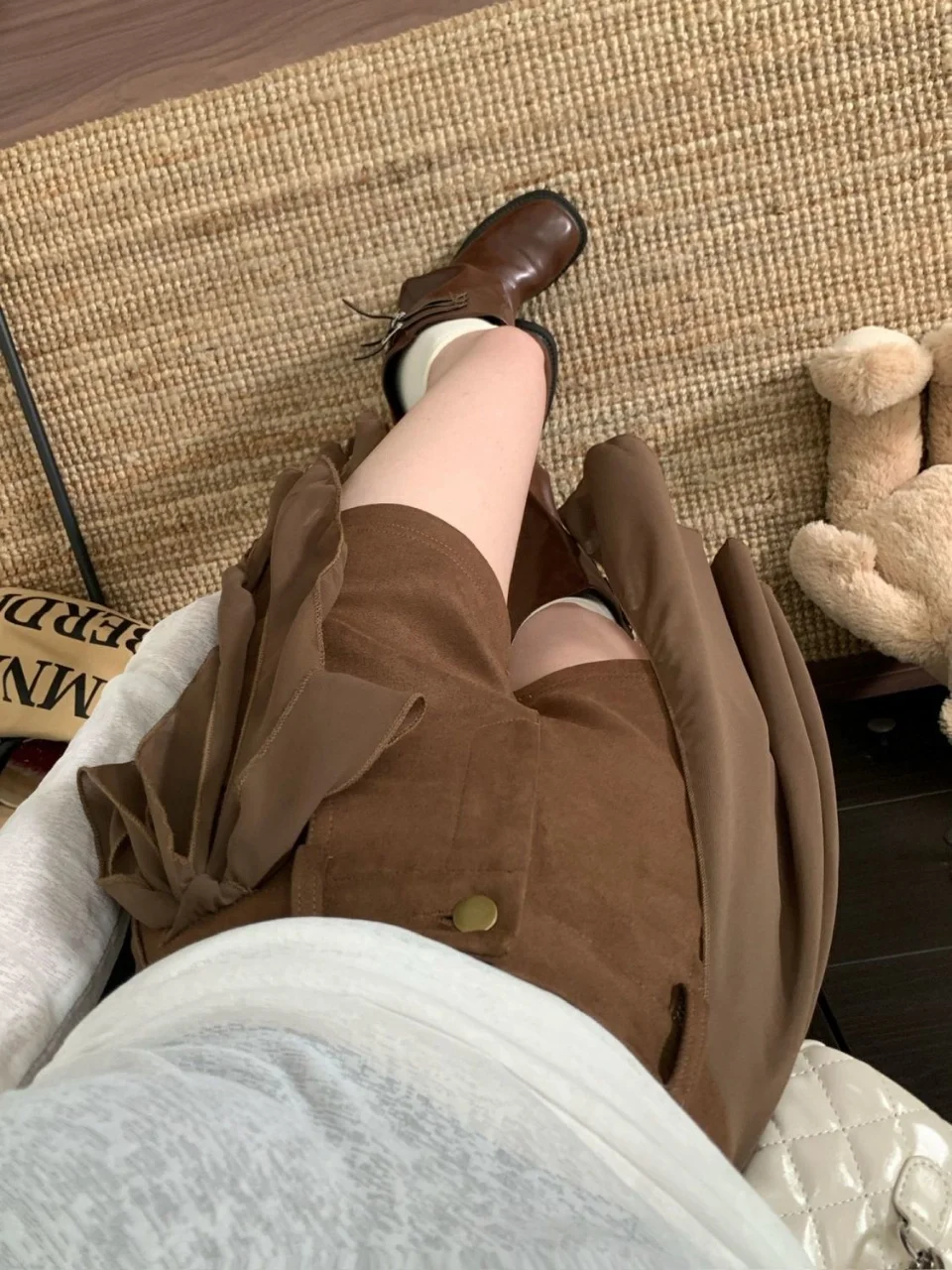 American retro spicy girl style patchwork ribbon high waisted casual pants autumn millennium spicy girl slim trend shorts emo