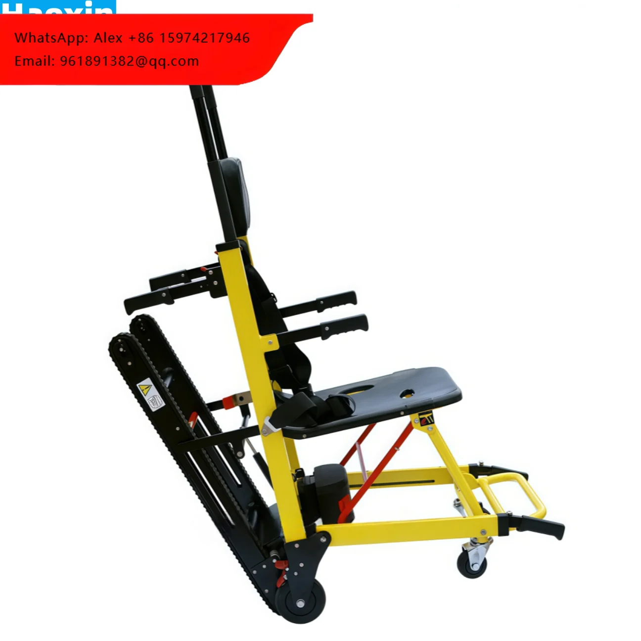 

Portable Hospital Transportation Stretcher Motorized Automatic Electric Climbing Stair Wheelchair
