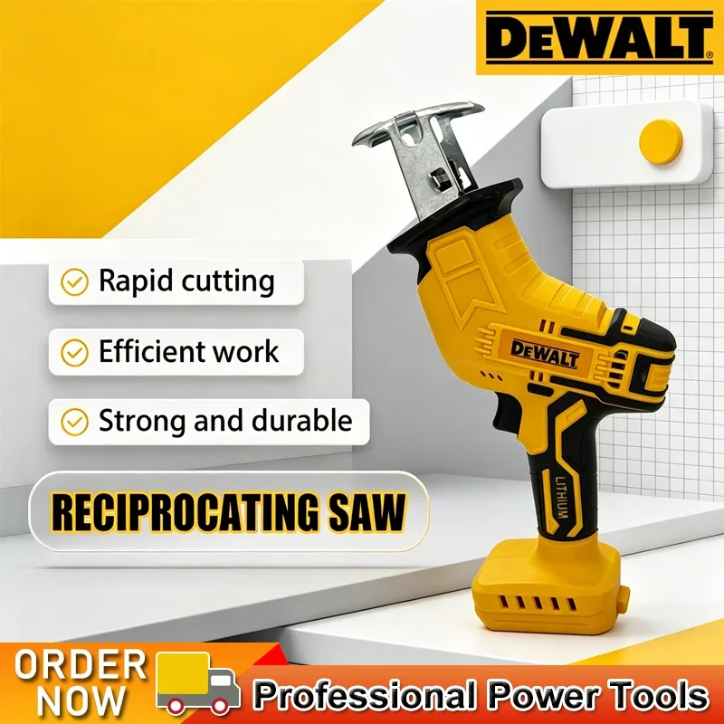 Dewalt 2800RPM Cordless Reciprocating Saw Brushless Electric Saw Multifunctional Metal Wood Pipe Cutting Saw Power Tool