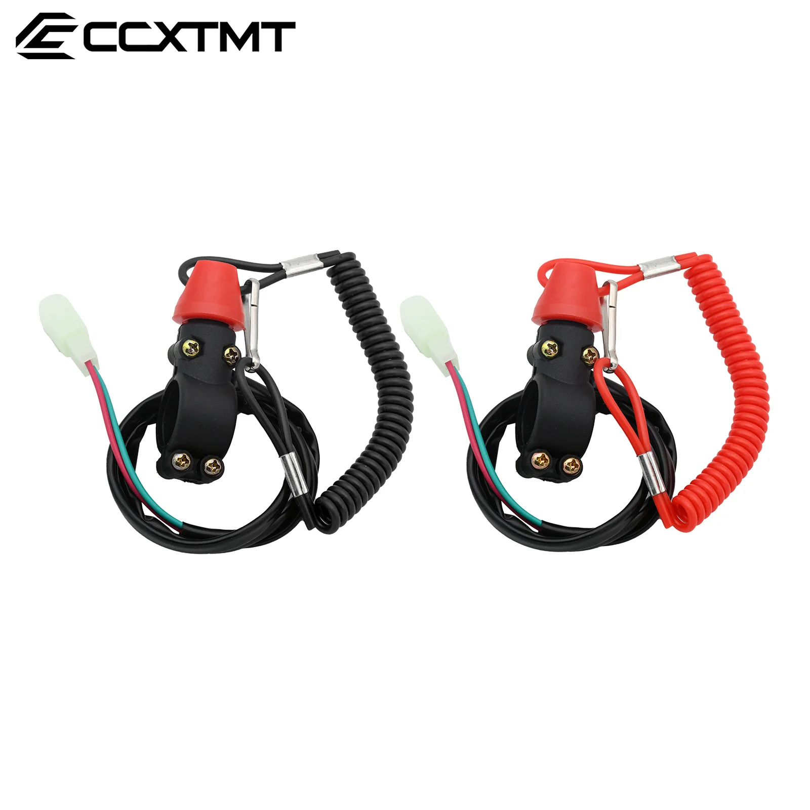 Motorcycle Scooter ATV Kill Stop Switch & Safety Tether Cord For 22mm Handlebar Quad Honda Yamaha Kawasaki KTM Suzuki Universal