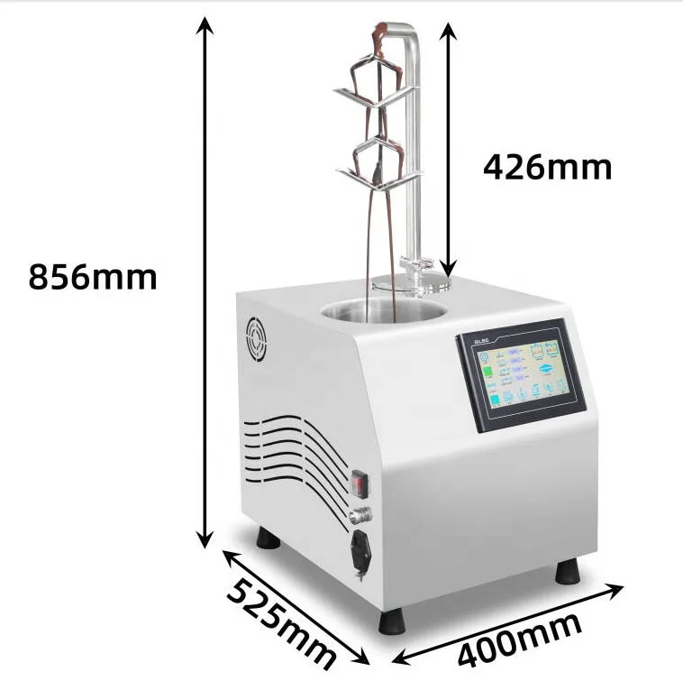 Fotografia 5: Máquina Comercial Inteligente para Derreter Chocolate com Sistema de Temperagem e Enchimento