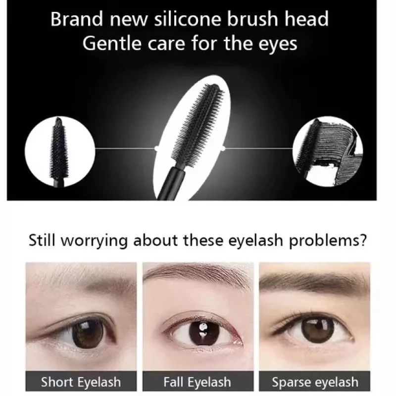 50pcs Custom Logo Mascara Waterproof Fast Dry Eyelashes Curling Lengthening Eye Lashes Cosmetics Makeup Branding
