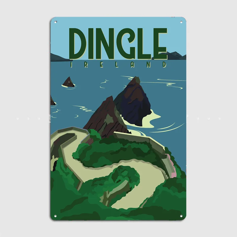 Dingle Ireland Travel  Metal Custom Sign Living Room Wall Indoor Decor Room Decoration Bedroom Posters Home Decor