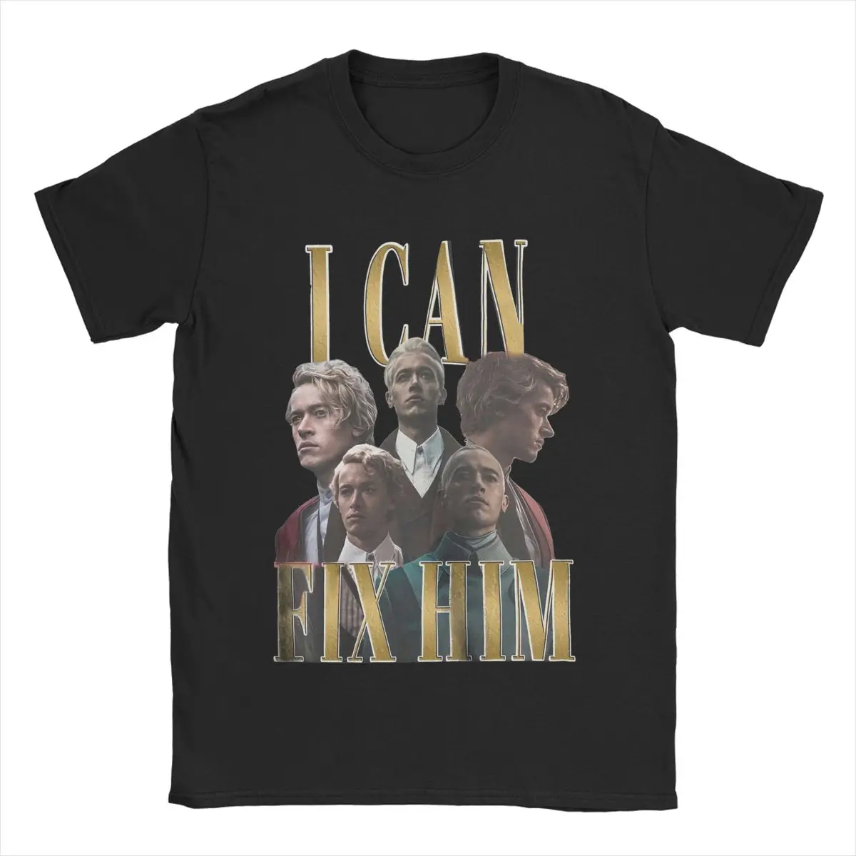 Tom Blyth I Can Fix Him T-Shirts for Men Round Neck 100% Cotton T Shirts Coriolanus Snow Short Sleeve Tees Plus Size Tops