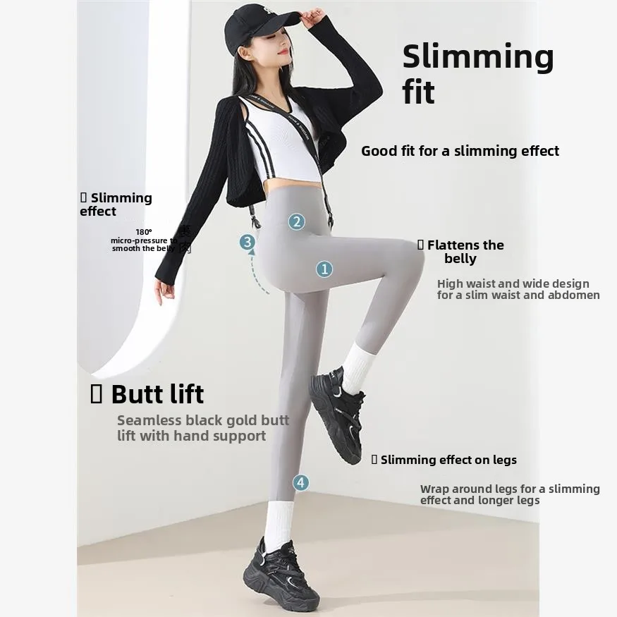 جديد 2025 ارتفاع الخصر سليم صالح تابوت الجلد اليوغا السراويل الأوروبية Sle هلام الخصر الربيع الصيف ملابس خارجية المرأة Faion