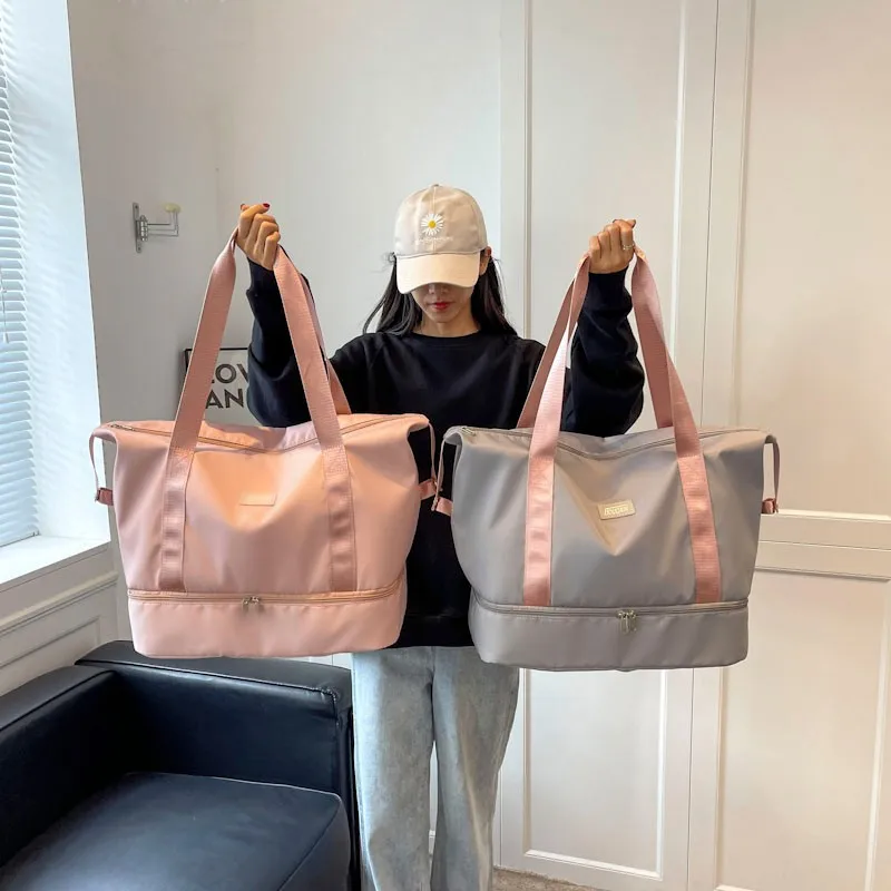 

Nylon Lightweight Travel Duffle Bag for Gym School Short Trips Capacity Carry-On Luggage with Suitcase Waterproof Handbag Sports