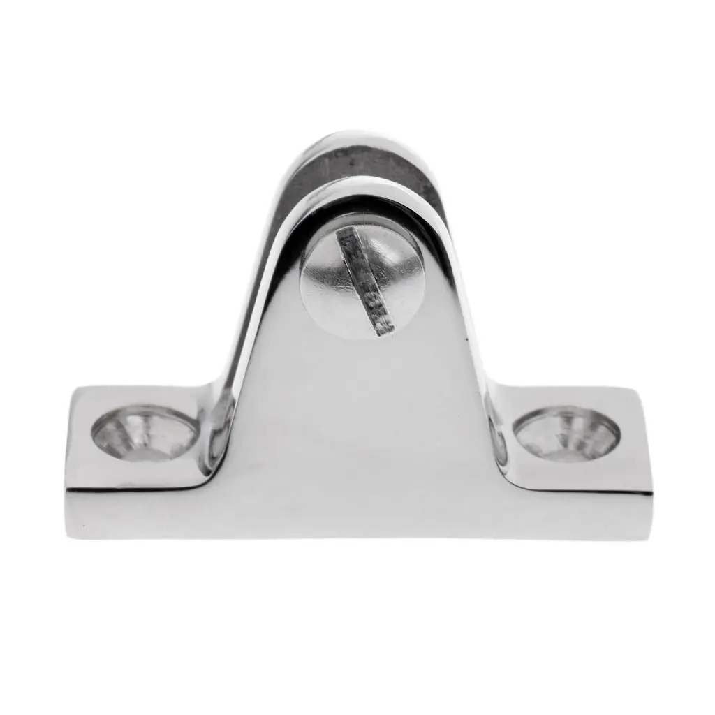 Stainless Steel Angled Deck Hinge Flat Mount Boating Equipment